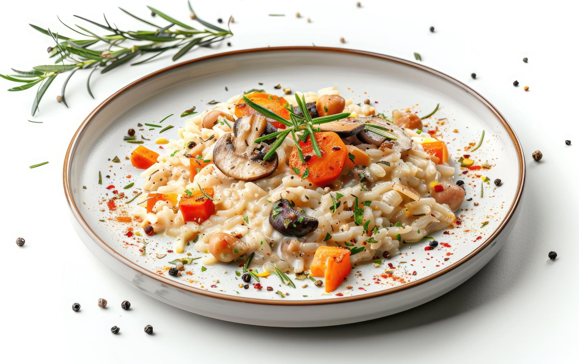 Talerz z warzywnym risotto